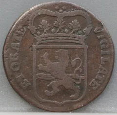 Duit 1766 Overijssel achterzijde
