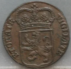 Duit 1766 Overijssel achterzijde