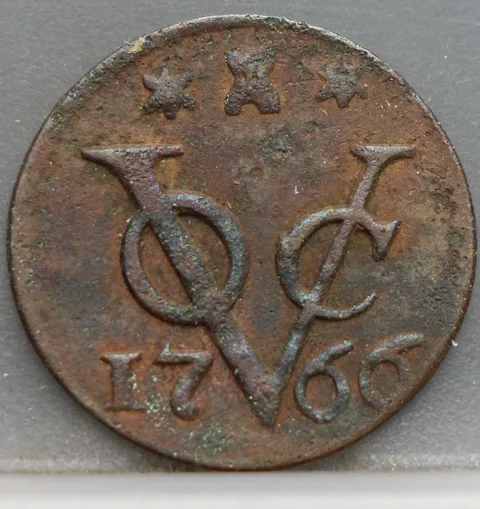 Duit 1766 Zeeland VOC