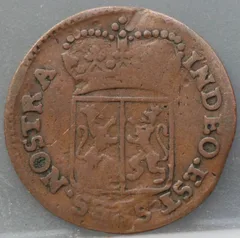 Duit 1767 Gelderland — Koper achterzijde