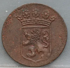 Duit 1767 Holland VOC — Koper achterzijde
