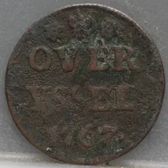 Duit 1767 Overijssel voorzijde