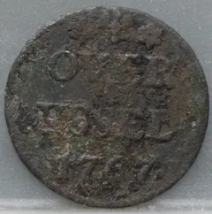 Duit 1767 Overijssel voorzijde