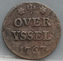 Duit 1767 Overijssel voorzijde