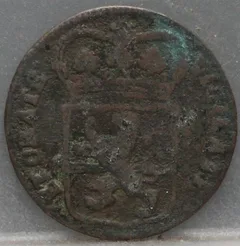 Duit 1767 Overijssel achterzijde