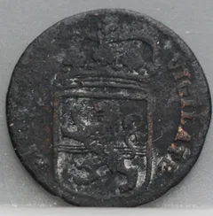 Duit 1767 Overijssel achterzijde