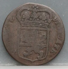 Duit 1767 Overijssel achterzijde