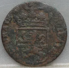 Duit 1767 Overijssel achterzijde