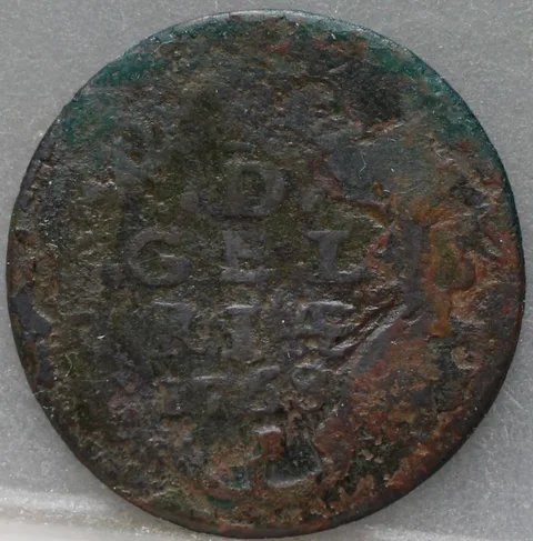 Duit 1768 Gelderland Koper