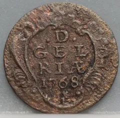 Duit 1768 Gelderland — Koper voorzijde