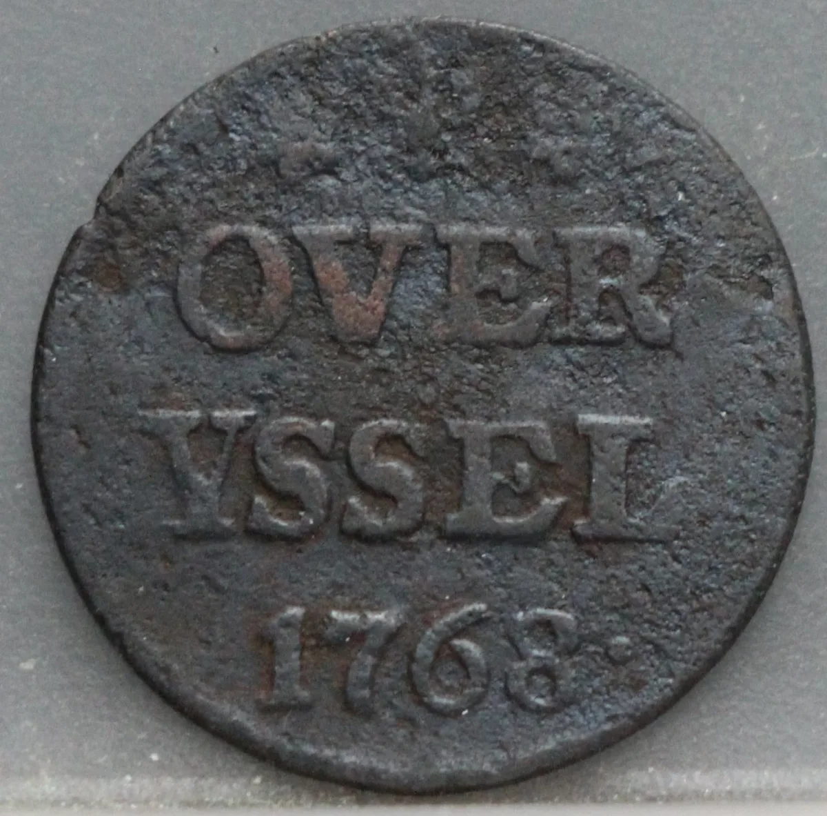 Duit 1768 Overijssel voorzijde
