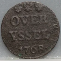 Duit 1768 Overijssel voorzijde