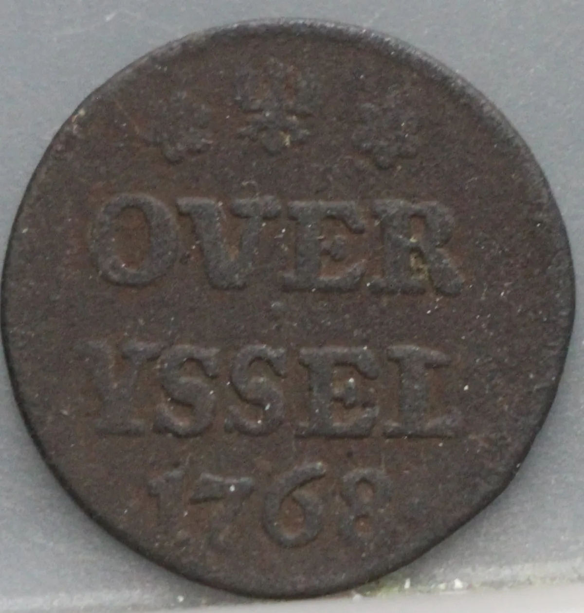 Duit 1768 Overijssel voorzijde