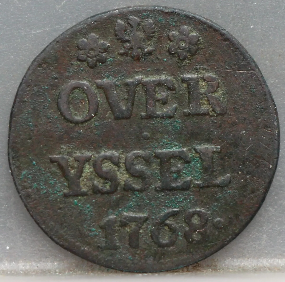 Duit 1768 Overijssel voorzijde