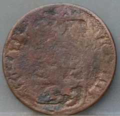 Duit 1768 Overijssel achterzijde