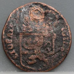 Duit 1768 Overijssel achterzijde