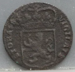 Duit 1768 Overijssel achterzijde