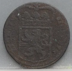 Duit 1768 Overijssel achterzijde