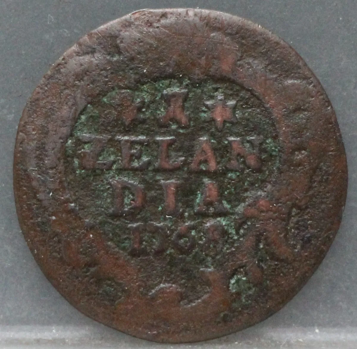 Duit 1768 Zeeland — Koper voorzijde