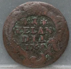 Duit 1768 Zeeland — Koper voorzijde