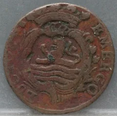 Duit 1768 Zeeland — Koper achterzijde