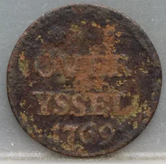 Duit 1769 Overijssel voorzijde