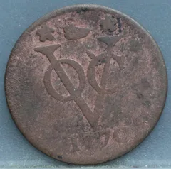 Duit 1770 West-Friesland VOC — Koper voorzijde