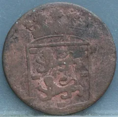 Duit 1770 West-Friesland VOC — Koper achterzijde