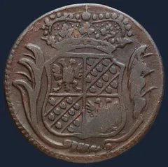 Duit 1771 Groningen en Ommelanden