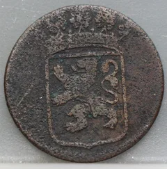 Duit 1771 Holland VOC — Koper achterzijde