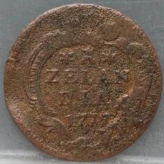 Duit 1777 Zeeland — Koper voorzijde