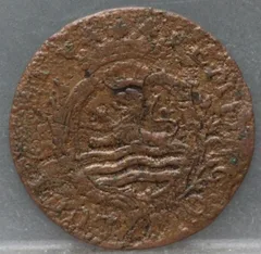 Duit 1777 Zeeland — Koper achterzijde