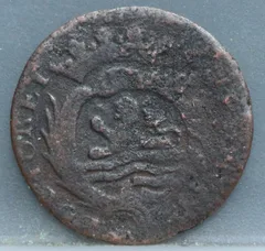 Duit 1778 Zeeland Koper achterzijde