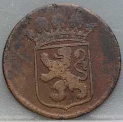 Duit 1779 Holland VOC — Koper achterzijde