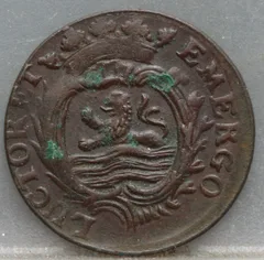 Duit 1779 Zeeland — Koper achterzijde