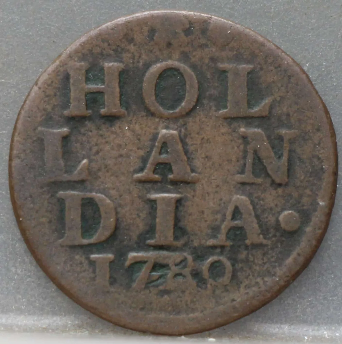Duit 1780 Holland — Koper voorzijde