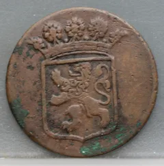 Duit 1780 Holland VOC — Koper achterzijde