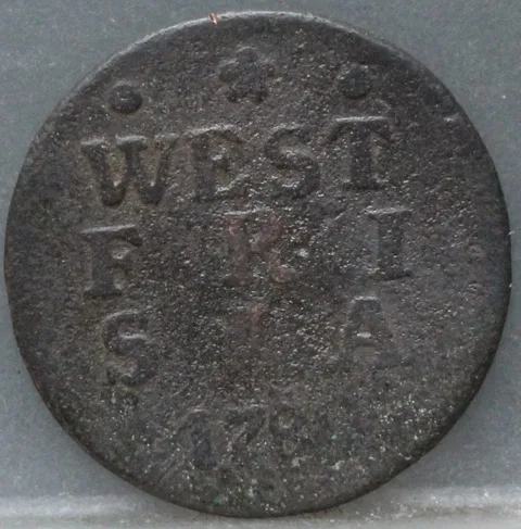 Duit 1780 West-Friesland — Koper