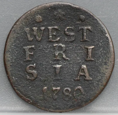 Duit 1780 West-Friesland — Koper
