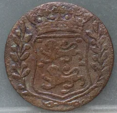Duit 1780 West-Friesland — Koper achterzijde