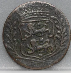 Duit 1780 West-Friesland — Koper achterzijde