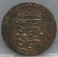 Duit 1780 West-Friesland — Koper VOC achterzijde