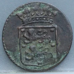 Duit 1780 West-Friesland — Koper VOC achterzijde