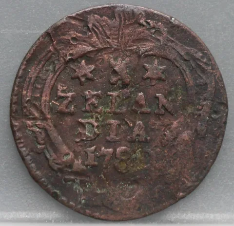 Duit 1780 Zeeland — Koper
