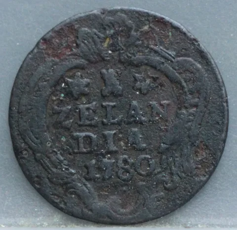 Duit 1780 Zeeland — Koper