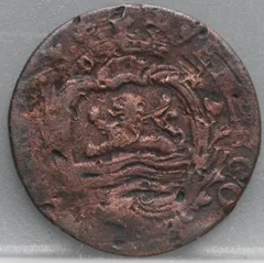 Duit 1780 Zeeland — Koper achterzijde