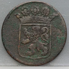 Duit 1781 Holland VOC — Koper achterzijde