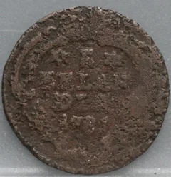 Duit 1781 Zeeland — Koper voorzijde