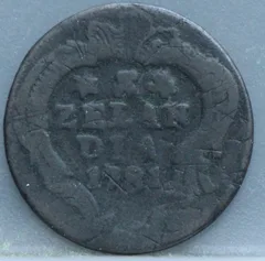 Duit 1781 Zeeland — Koper voorzijde