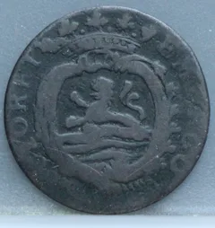 Duit 1781 Zeeland — Koper achterzijde